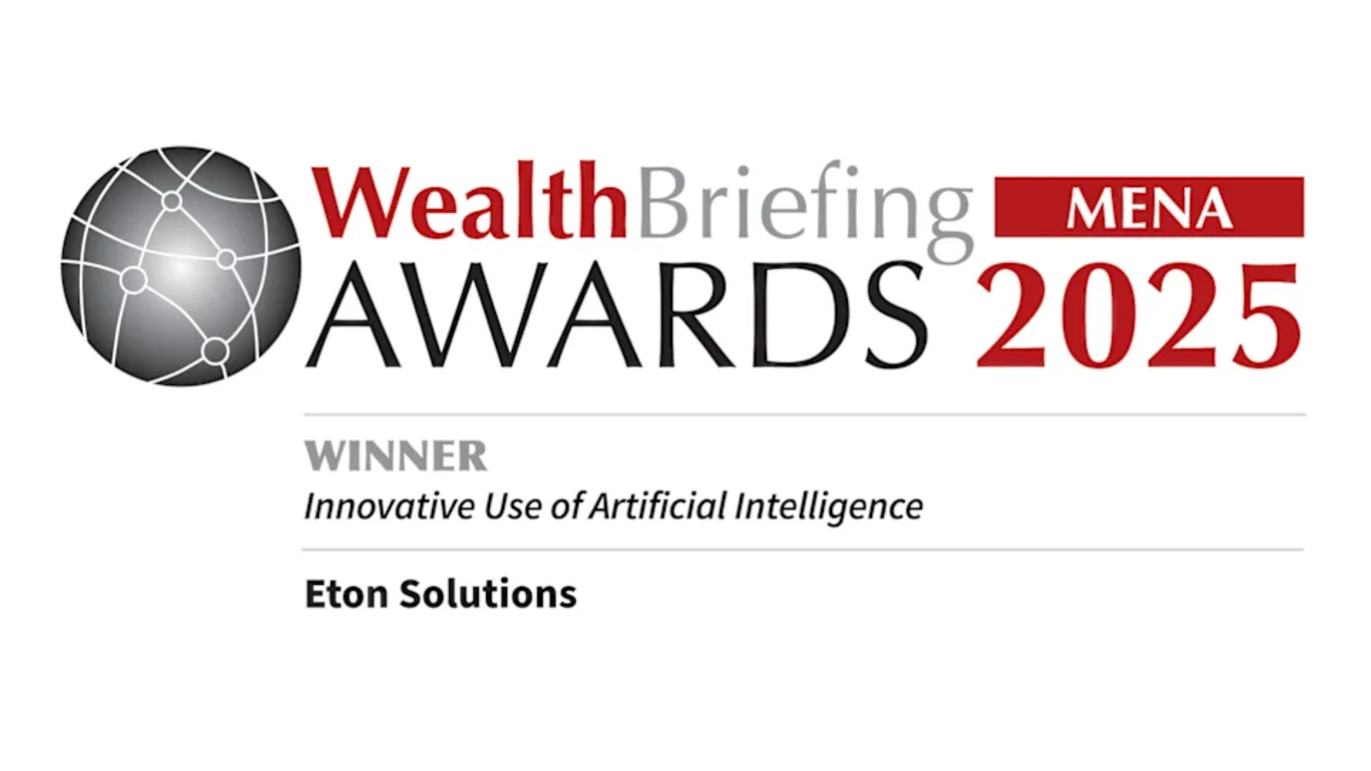 Wealth Briefing MENA Awards | Eton-solutions.com