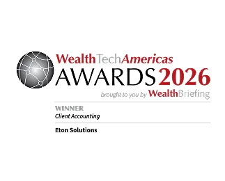 Eton Solutions WealthTech Americas Awards 2026 winner for Client Accounting