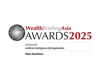 Eton Solutions winner of WealthBriefingAsia Awards 2025 for AI Application